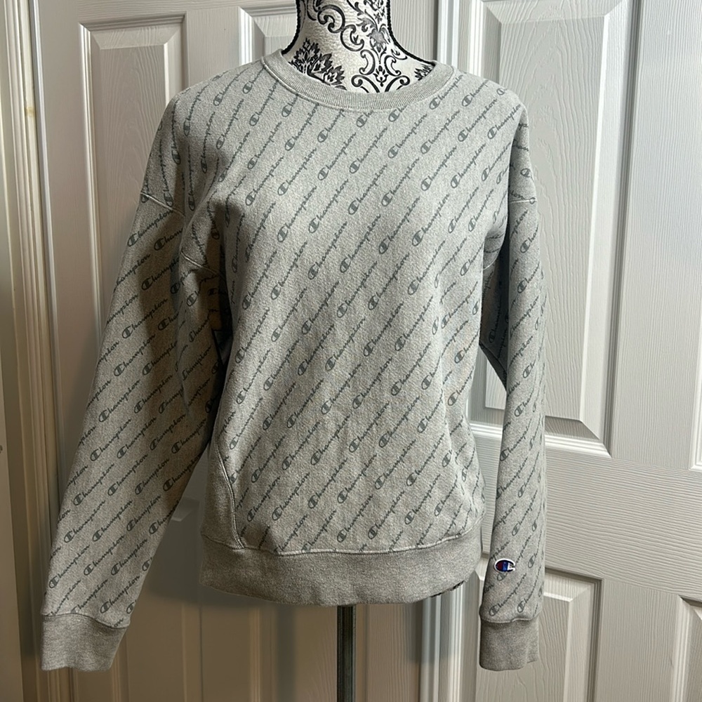 Champion Reverse Weave Gray Pullover L READ